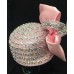 New Whittall And Shon Light Pink Hat With Pink Sequins Opaque Stones Adjustable  eb-18669599